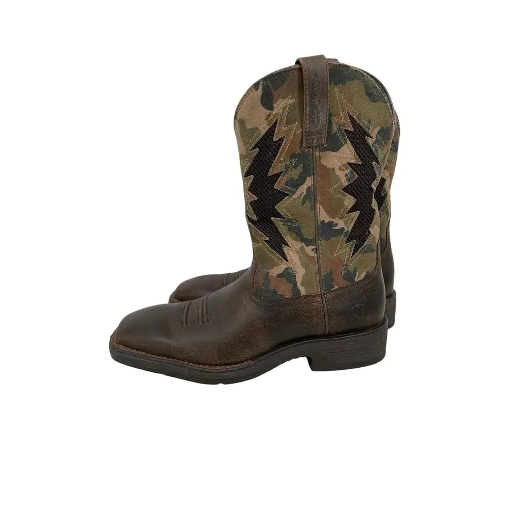 Ariat Ridgeback VentTEK Western Boot Square Toe Brown Men’s Size 10 D